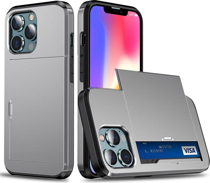 Produktbild König Design Hülle Handy Schutz für Apple iPhone 13 Pro Max Case Cover Tasche Etuis Grau Neu (Apple iPhone 13 Pro Max)