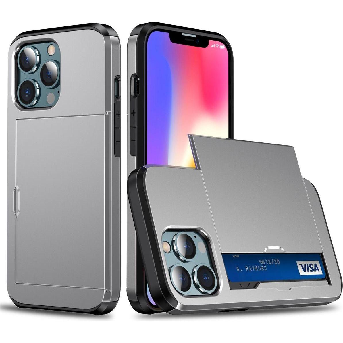 König Design Hülle Handy Schutz für Apple iPhone 13 Pro Case Cover Tasche Etuis Bumper Grau (Apple iPhone 13 Pro), Smart...