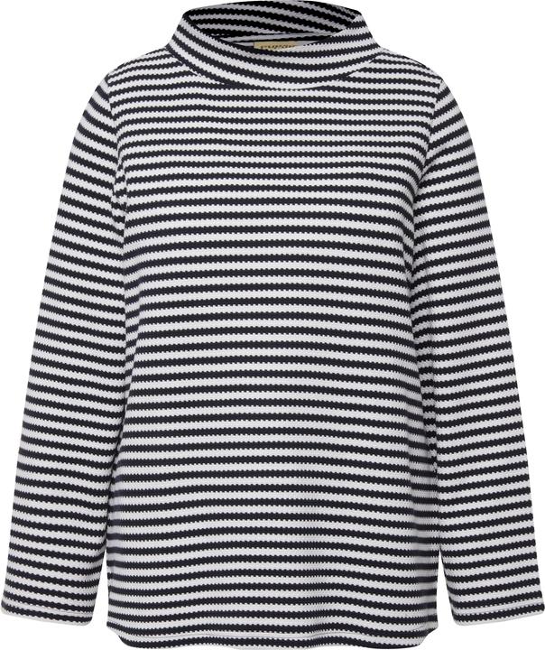 Produktbild Ulla Popken Sweatshirt, Strukturringel, Stehkragen, Langarm (46, 48)
