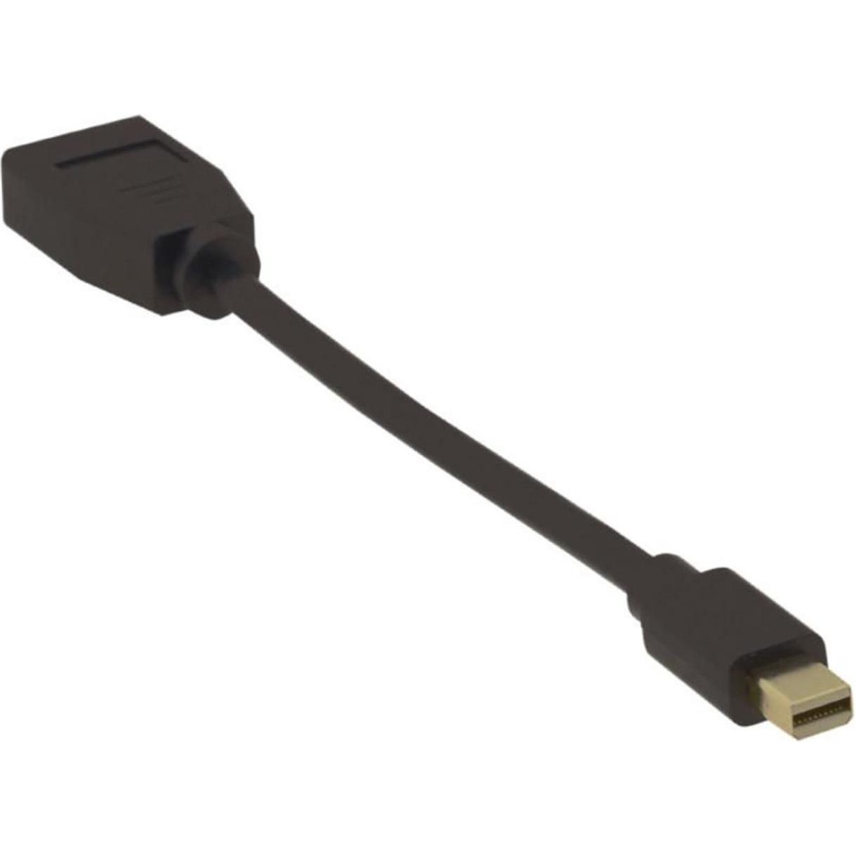 MicroConnect MDPDP-4K DisplayPort-Kabel 0,15 m Mini DisplayPort Schwarz (0.15 m, DisplayPort), Video Kabel
