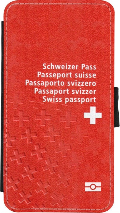 Actual product image PhoneLook Cover Wallet black Swiss Passport (Apple iPhone XS, Apple iPhone X)