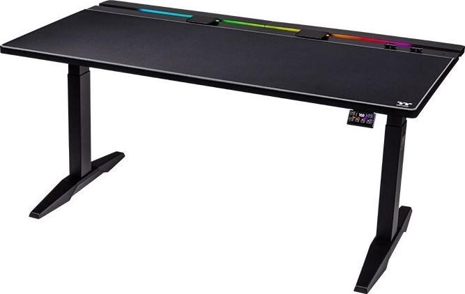 Thermaltake G700 RGB Gaming Desk (schwarz, RGB-LED-Lichtleiste 16,8 Millionen Farben)