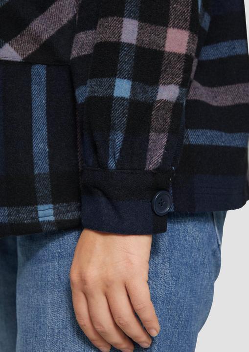Produktbild S.Oliver Bluse Leicht verkürztes Overshirt aus Flanell (46)