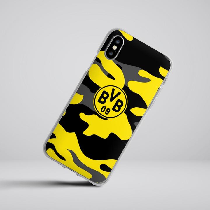 Produktbild DeinDesign Silikon Hülle für Apple iPhone X Handyhülle Case Smartphone Schutzhülle BVB Borussia Dortmund (Apple iPhone X)