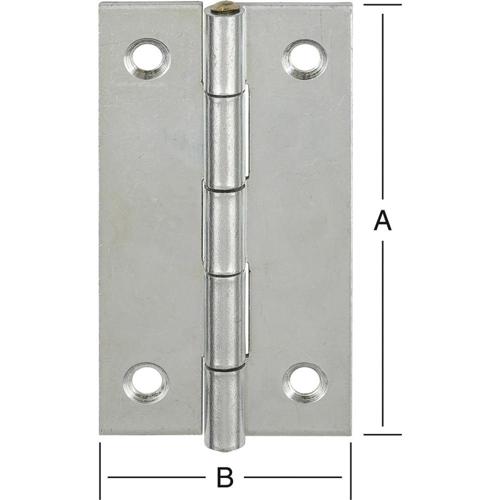 Pferd Werkzeuge, Türbeschlag + Scharnier, Vormann Schmale Scharniere verzinkt 25x20x0,8 mm