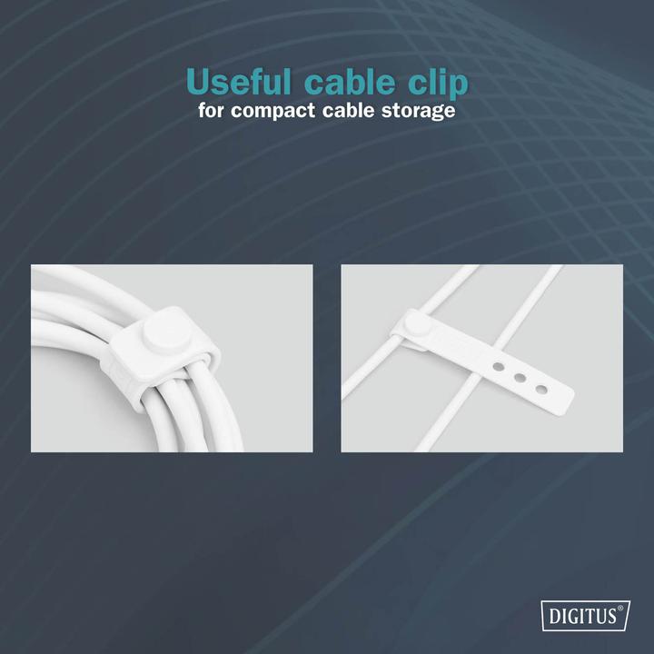 Actual product image Digitus Lightning silicone connection cable, USB-C - Lightning, 2m, white (2 m, USB 2.0, 60 W)