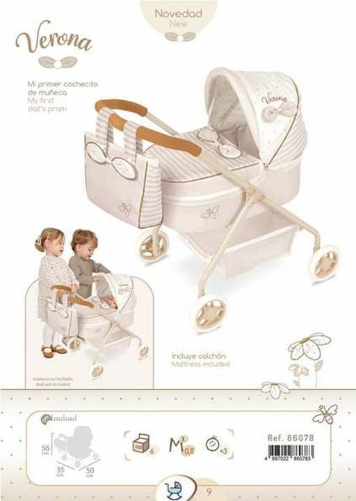 Actual product image DeCuevas Spanischer Kinderwagen für Puppen bis 42 cm Verona