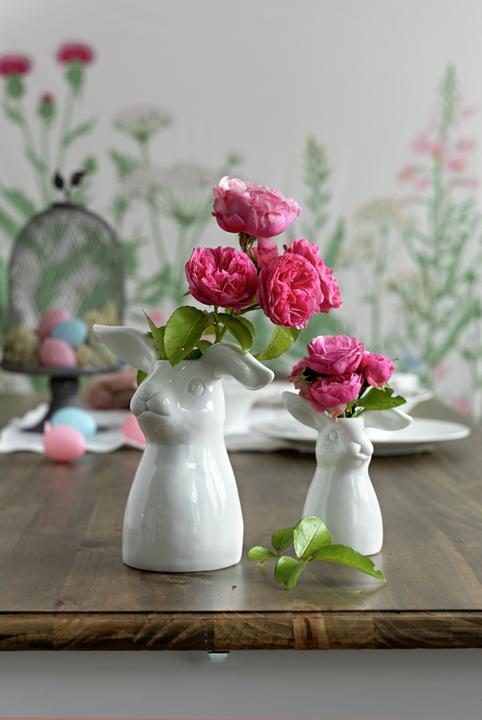 Actual product image Hutschenreuther Hasen-Vase - Weiss - Vase 11 cm (1 x)