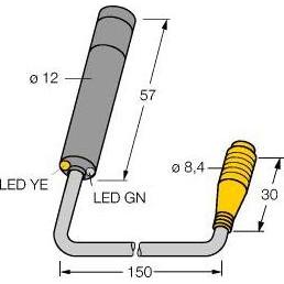 Turck, Rilevatore di movimento, Opto-sensore (30 m)