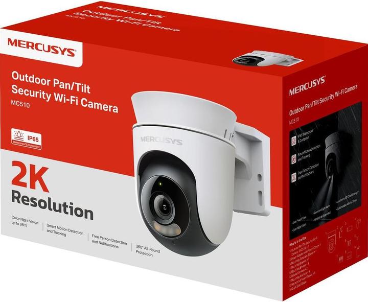 Actual product image Mercusys IPCam MC510 Outdoor Pan/Tilt Security WLAN (2560 x 1440 Pixels)