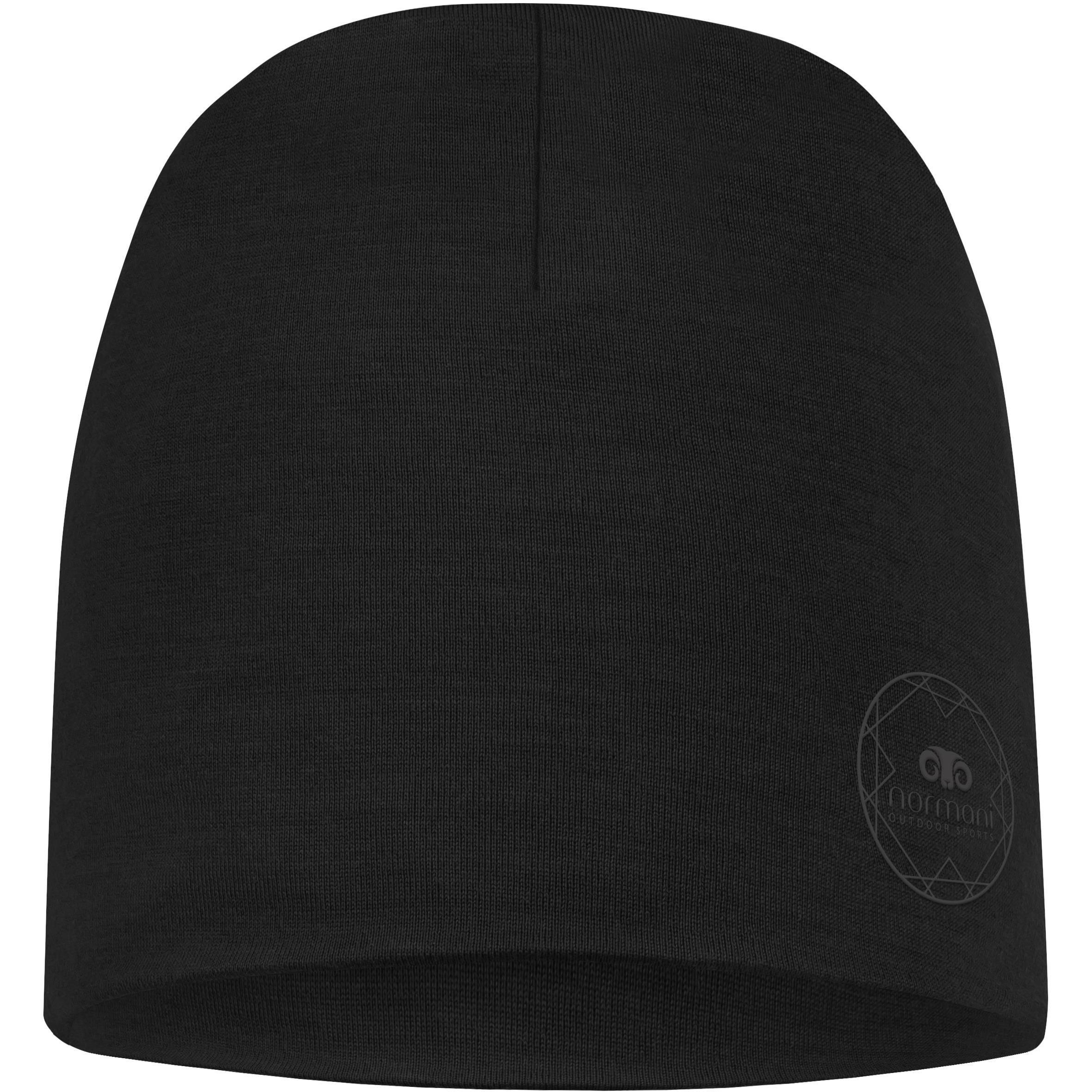 Thumbnail - Normani, Herren, Mütze, Merino Mütze Geraldton - 9665, Schwarz, (One Size)