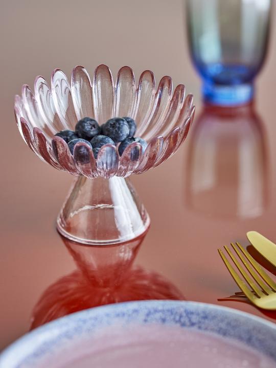 Produktbild Bloomingville - Nalu Pedestal Bowl - Rose - Glass