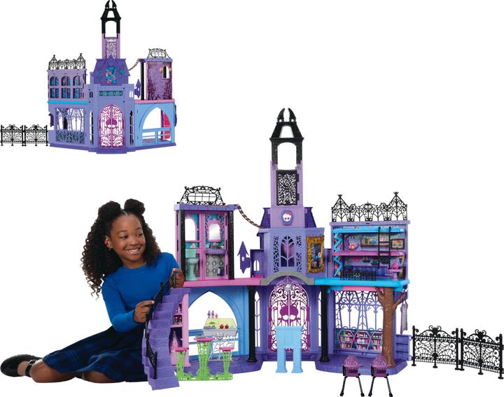 Actual product image Monster High Haunted High School Playset