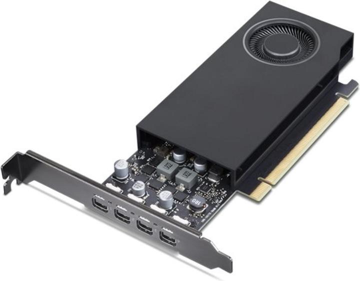Actual product image Lenovo NVIDIA RTX A400 4GB 4xmini-DP GDDR6 Graphics Card (4 GB, GDDR6)