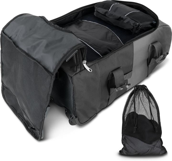 Actual product image Normani Reisetrolley mit Rucksackfunktion 90 L mit 5 Kleidertaschen (90 l)