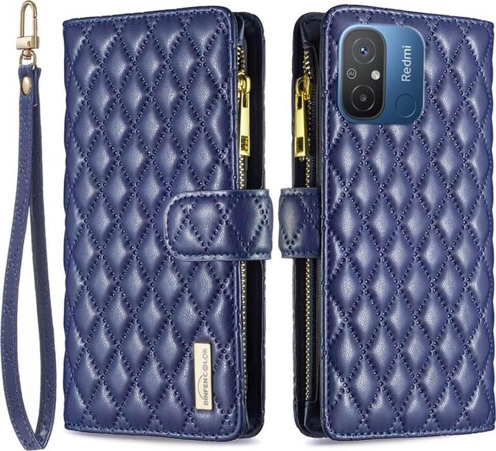 Binfen Color Xiaomi Redmi 12C - BINFEN Brieftaschen Hülle blau (Xiaomi Redmi 12C)