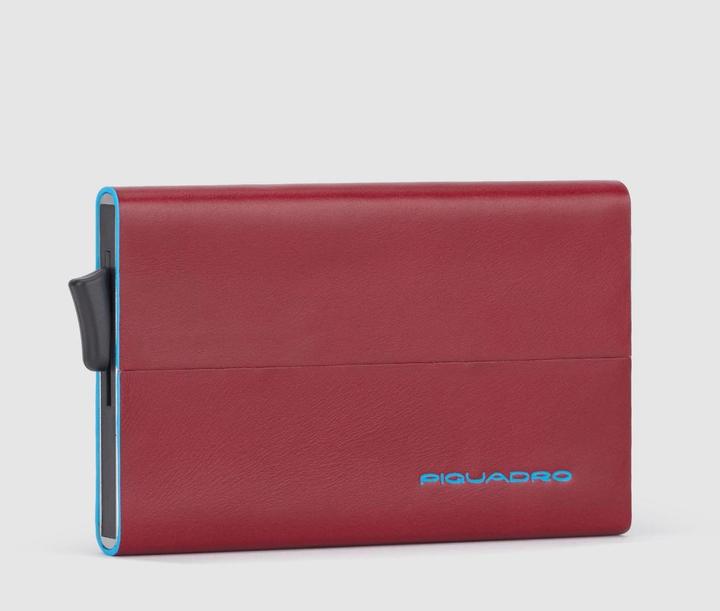 Actual product image Piquadro Blue Square - Credit card holder with outside pocket