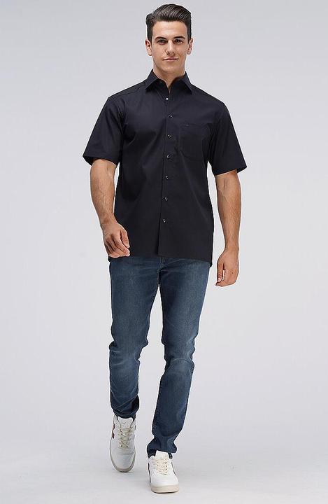 Produktbild Olymp Hemd Luxor New Kent chwarz 1/2 arm Gr.43