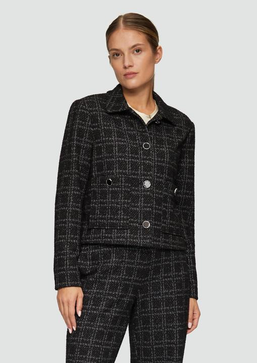 Immagine prodotto S.Oliver Indoor-Blazer Bouclé-Jacke mit aufgesetzten Taschen (44)