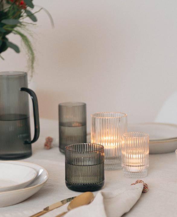 Image du produit Esmée Bougie chauffe-plat en verre avec rainures