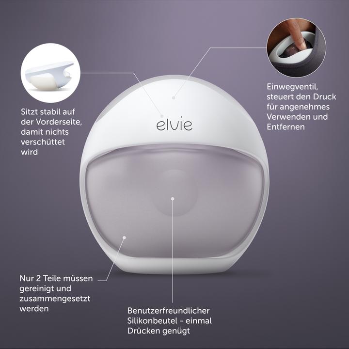 Productafbeelding Elvie Curve - Handmatige siliconen borstkolf voor in de bh (120 ml)