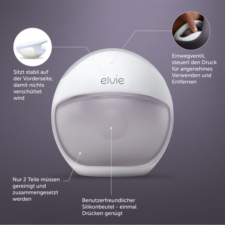 Image du produit Elvie Curve - Tire-lait manuel en silicone à porter dans le soutien-gorge (120 ml)