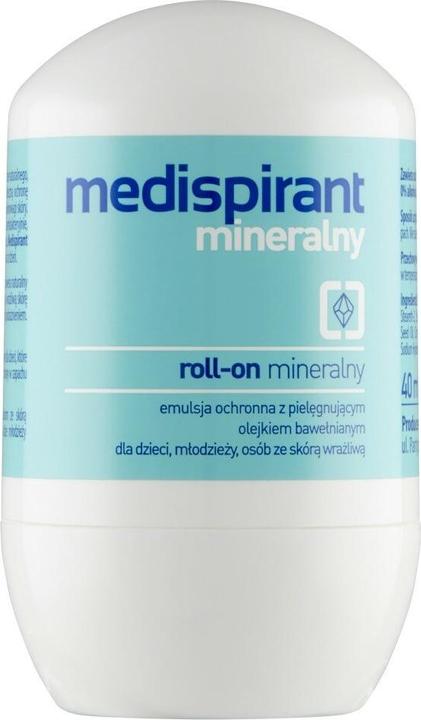Image du produit Medispirant Roll-on minéral (émulsion) 40ml (Roll-on, 40 ml)