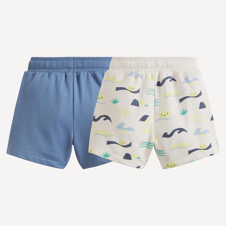 Produktbild La Redoute Collections Doppelpack Shorts aus bedrucktem Molton (92)