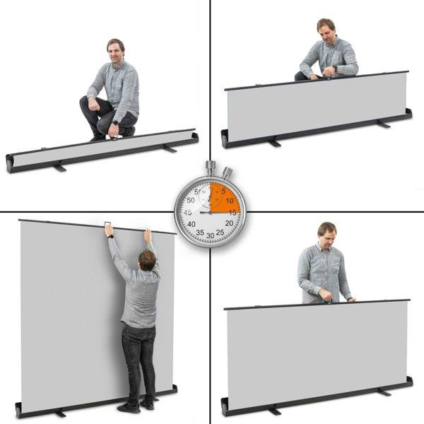 Actual product image Walimex pro Roll-up panel background grey 210x220 (210 cm, 226 cm)