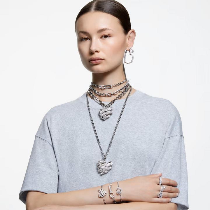 Image du produit Swarovski Matrix Cocktail Bague Différentes tailles Coeur Blanc (60)