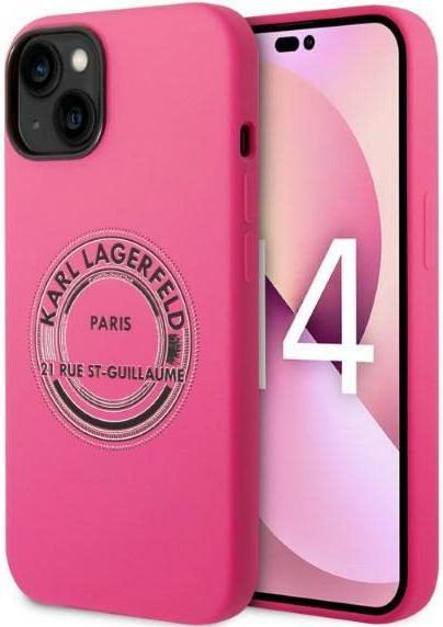Produktbild Karl Lagerfeld KLHCP14SSRSGRCF iPhone 14 6.1 "hardcase pink / pink Silicone RSG (Apple iPhone 14)