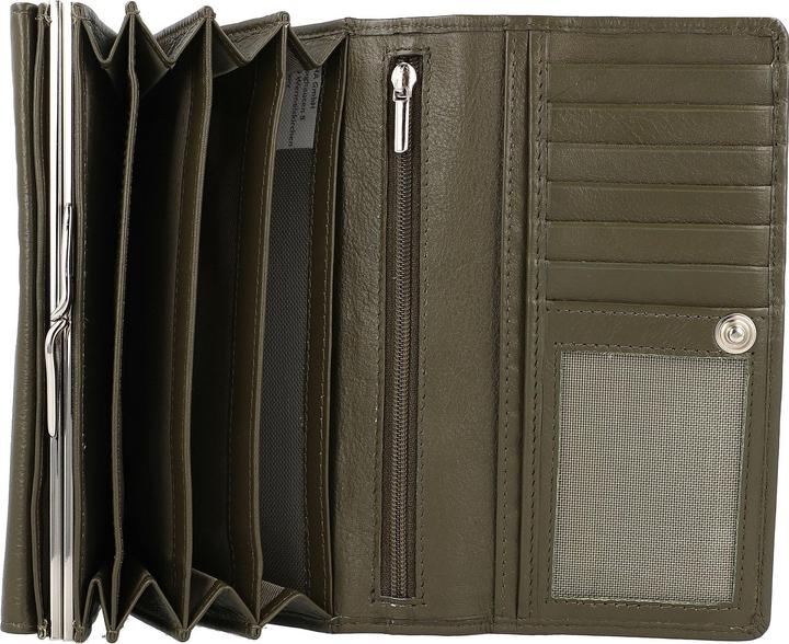 Actual product image Mika Ladies' wallet, made of leather, colour: green