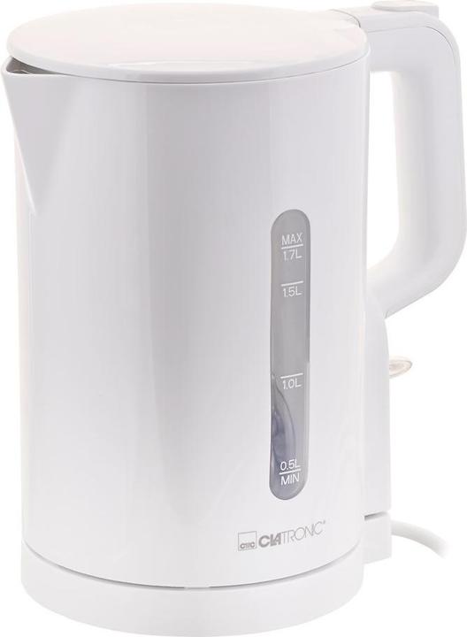 Actual product image Clatronic ® Wasserkocher 1,7L 2200W für schnelles Erhitzen BPA frei Einhandbedienung Wasserstandsanze (1.70 l)