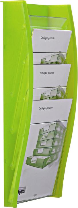 Image du produit Styro Porte-brochures mural Styrodisplay, 4 compartiments (A4)