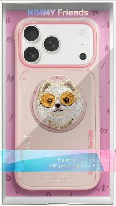 Produktbild Nimmy Etui Glasses Cool Dog MagSafe do iPhone 17 Pro Max różowy (Apple iPhone 17 Pro Max)