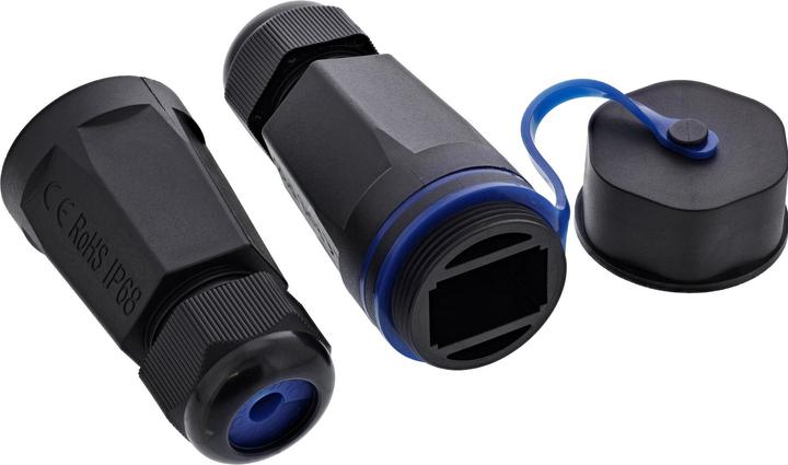 Actual product image InLine ® Kabelverbinder Leergehäuse RJ45 Keystone, IP68, mit Deckel