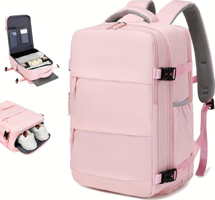 Actual product image Only-Bags.Store Large travel backpack with shoe compartment, lightweight laptop daypack with charging port