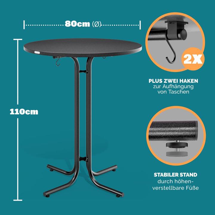Actual product image Casaria Bar table with cover