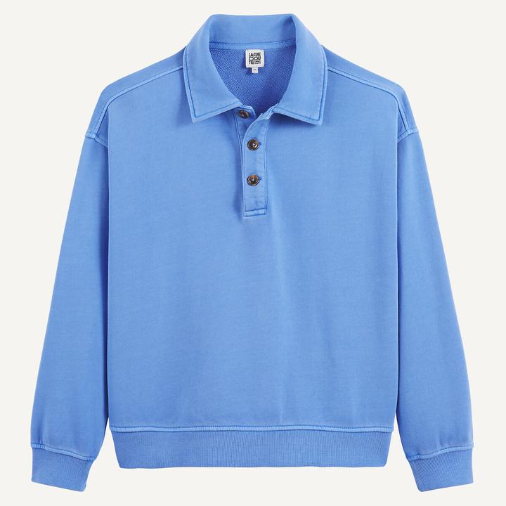Produktbild La Redoute Collections Sweatshirt mit Polokragen aus Molton (110)