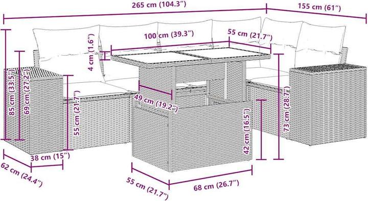 Produktbild vidaXL Harper