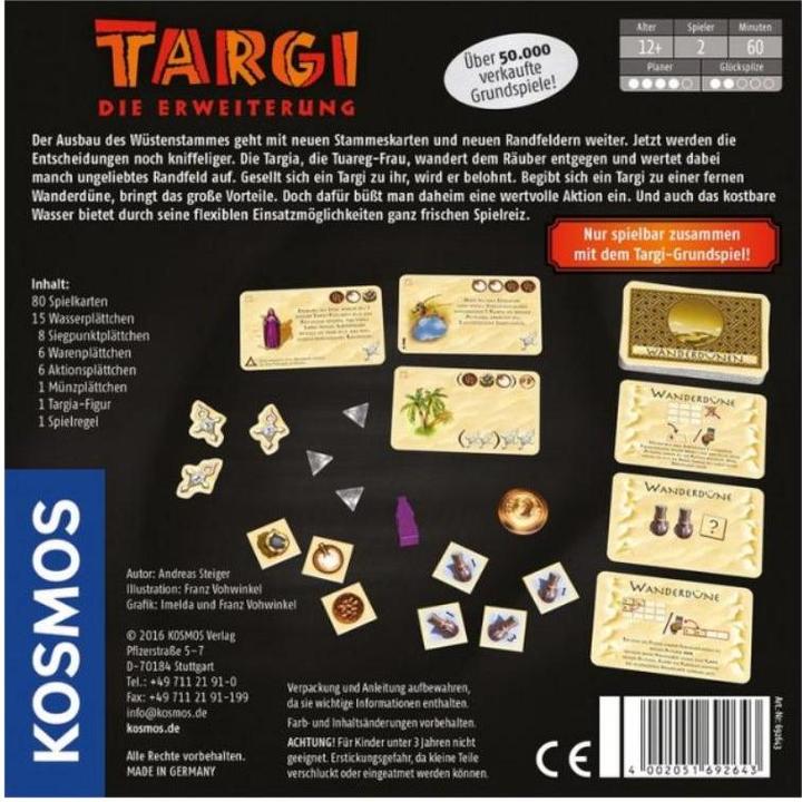Produktbild Kosmos Targi Die Erweiterung (Deutsch, 2 Spieler)