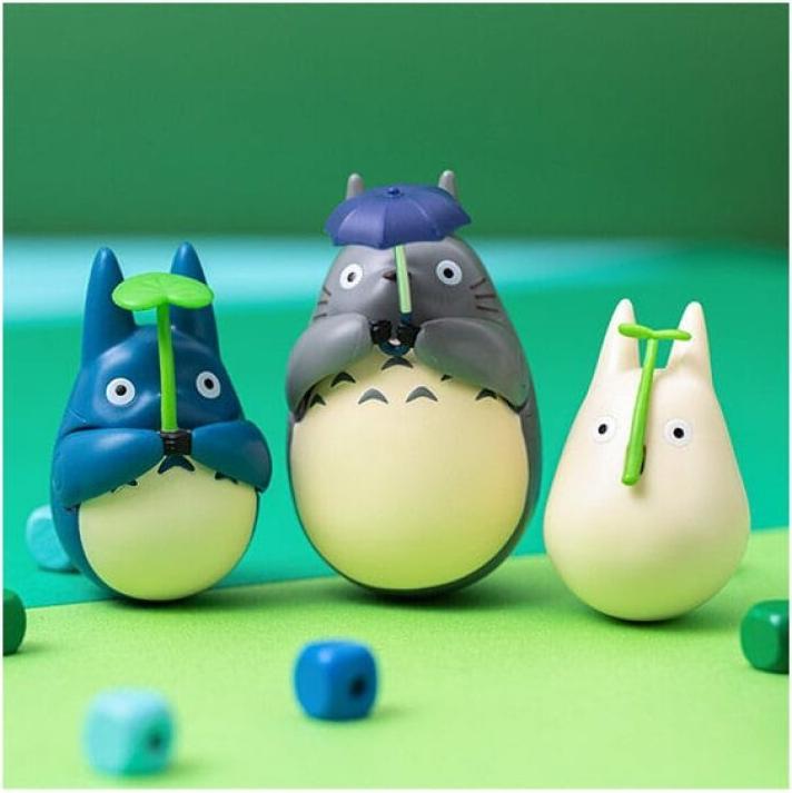 Image du produit Semic Mon voisin Totoro figurine culbuto Mid Totoro with leaf 6 cm