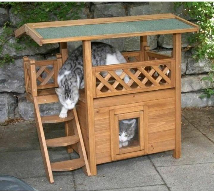 Actual product image Kerbl Katzenhaus Lodge (73 cm, Brown)