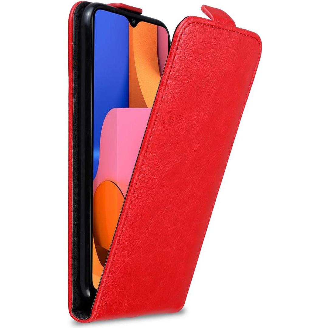 Cadorabo Flip wie Invis Cover (Samsung Galaxy A20s), Smartphone Hülle, Rot