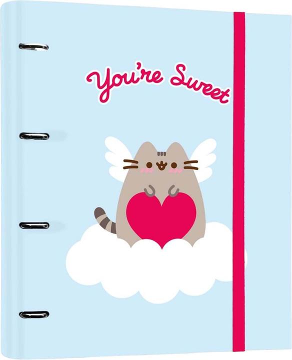 Actual product image Pusheen – A4-Ordner aus der Purrfect Love-Kollektion mit Seiten (4 Ringe, Gummiband) (24 x 31 cm)