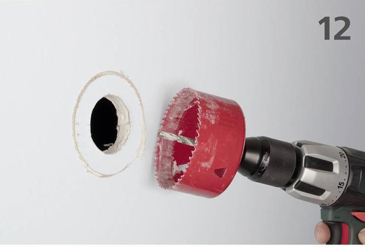 Immagine prodotto wolfcraft wolfcraft 1 Aufbohrhilfeset Ø35-70mm (70 millimetri)