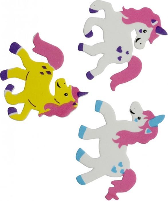 Produktbild Glorex Moosgummi Sticker 28 St. Einhorn, selbstklebend