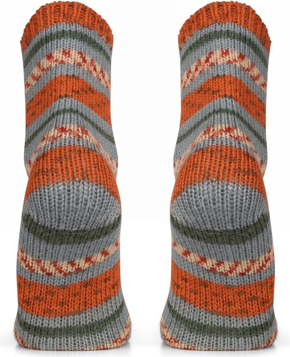 Actual product image Normani 2 pairs of knitted wool socks coloured striped - 9093 (pack of 2, 43 - 46)