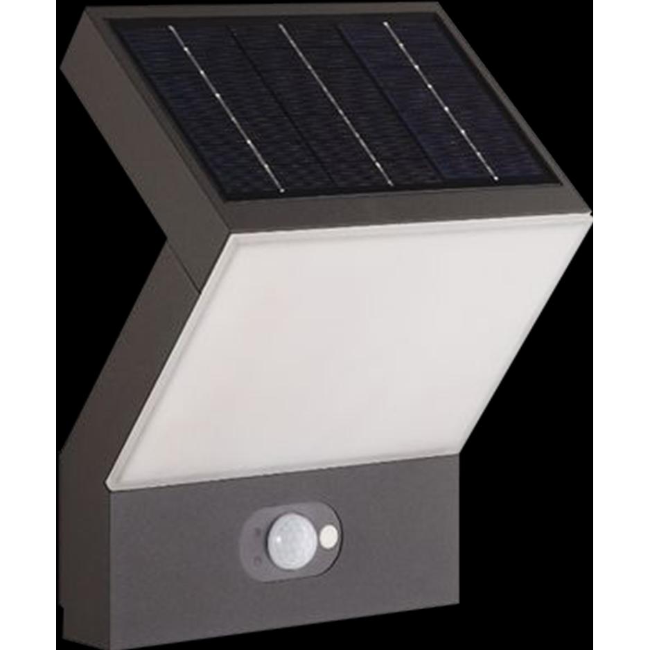 Dotlux, Gartenbeleuchtung, 4965-030120 Solar FLASHwall mit Sensor 3,5W 3000K LED-Wandleuchte (250 lm, IP54)