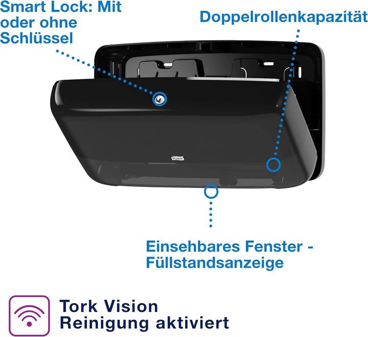 Productafbeelding Tork Mini Jumbo Rolhouder Zwart T2